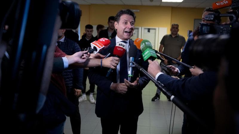 L'ex premier Giuseppe Conte
