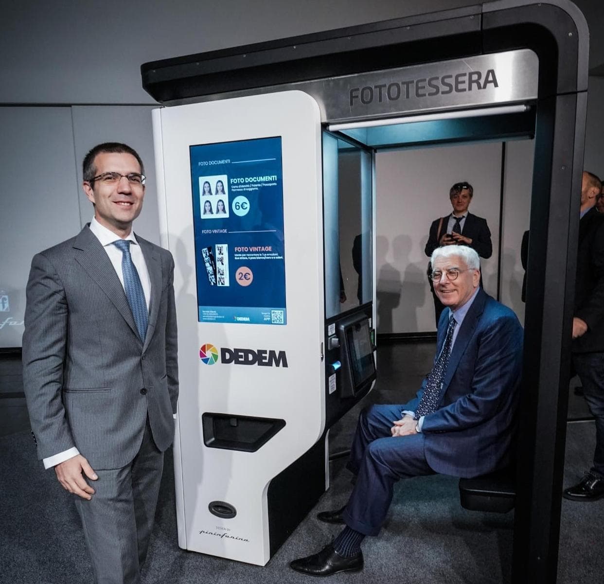 A sinistra l'ad di Dedem&nbsp;Alberto Rizzi, a destra l'ad di Pininfarina Silvio Angori
