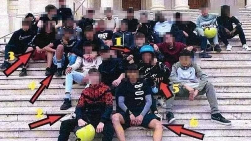 La baby gang di Roma sud che nel 2021, con una ragazza che faceva da esca, picchio brutalmente un diversamente abile
