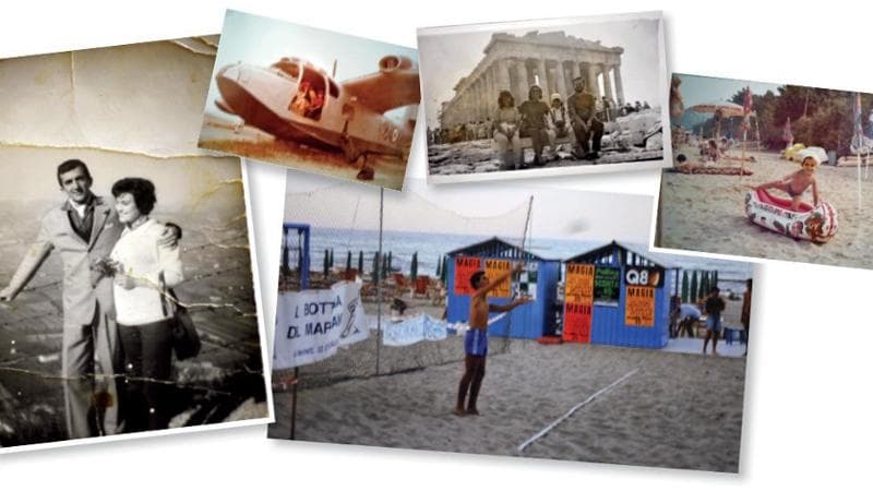 Coppie di fidanzati, famiglie in vacanza, piccole grandi avventure immortalate soprattutto a partire dagli anni Cinquanta e poi fino all&rsquo;avvento del digitale
