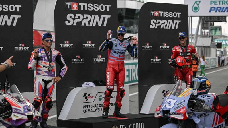 Gp Malesia, Marquez vince la Sprint, Martin secondo davanti a Bagnaia ...