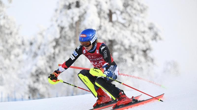 Mikaela Shiffrin a Levi
