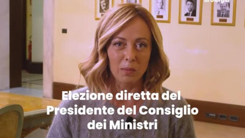 Giorgia Meloni in "Gli appunti di Giorgia"

