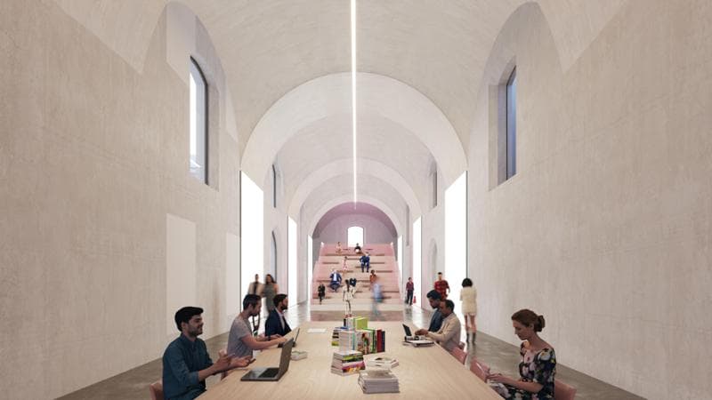 La Manica Lunga secondo il progetto del nuovo AGO di Modena di Carlo Ratti e Italo Rota. Credits CRA-Carlo Ratti Associati
