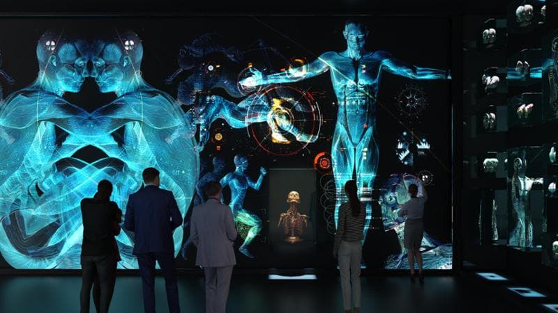 Una delle sale interattive secondo il&nbsp;progetto del nuovo AGO di Modena di Carlo Ratti e Italo Rota. Credits CRA-Carlo Ratti Associati
