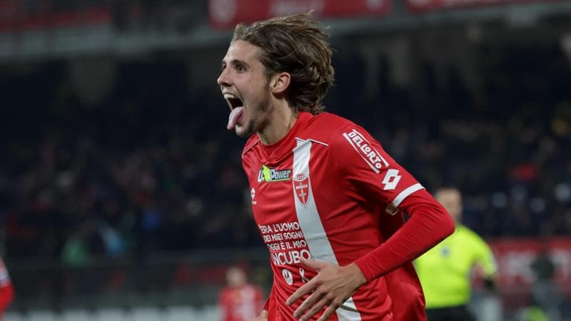 Colpani esulta dopo il gol al Torino
