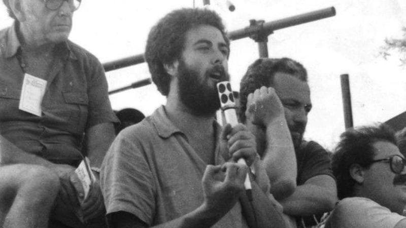 Umberto Croppi e Teodoro Buontempo al Campo Hobbit nel 1980
