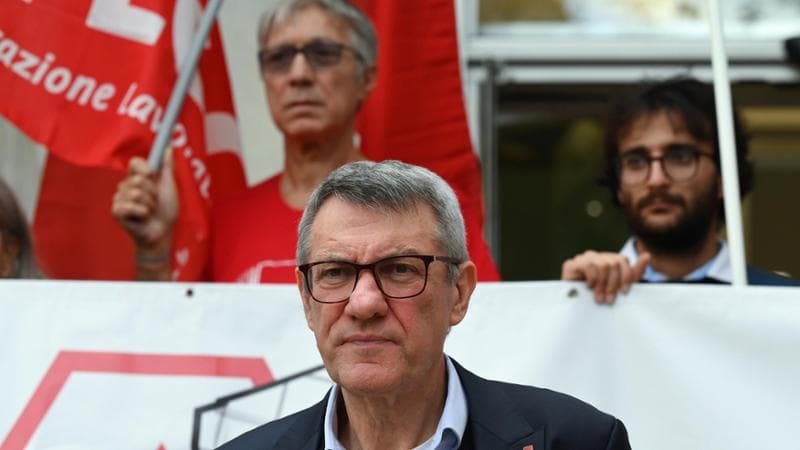 Il leader della Cgil Maurizio Landini
