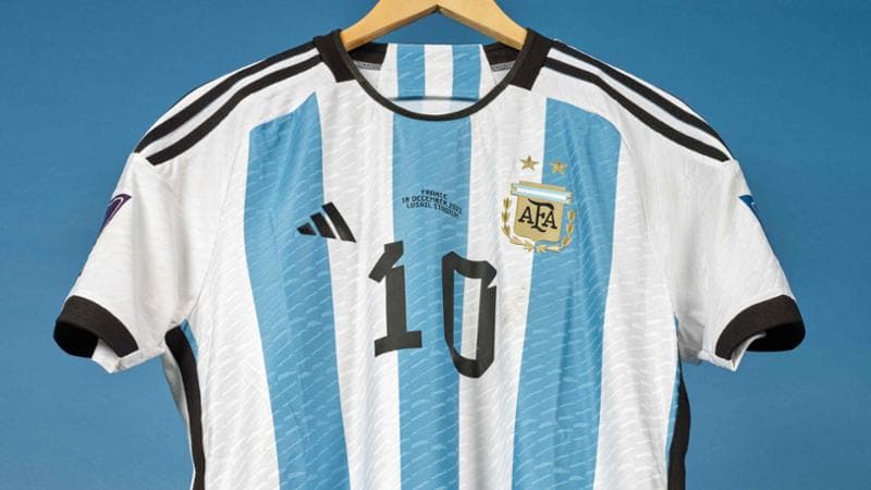La maglia dell'Argentina numero 10 di Messi
