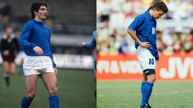 Paolo Rossi e Roberto Baggio

