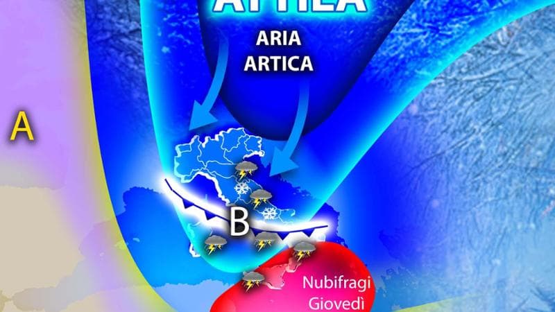 Previsioni meteo, in arrivo la sciabolata artica: freddo intenso fino all’Immacolata