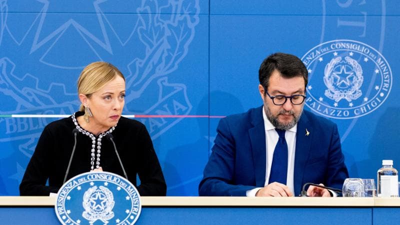 Giorgia Meloni e Matteo Salvini
