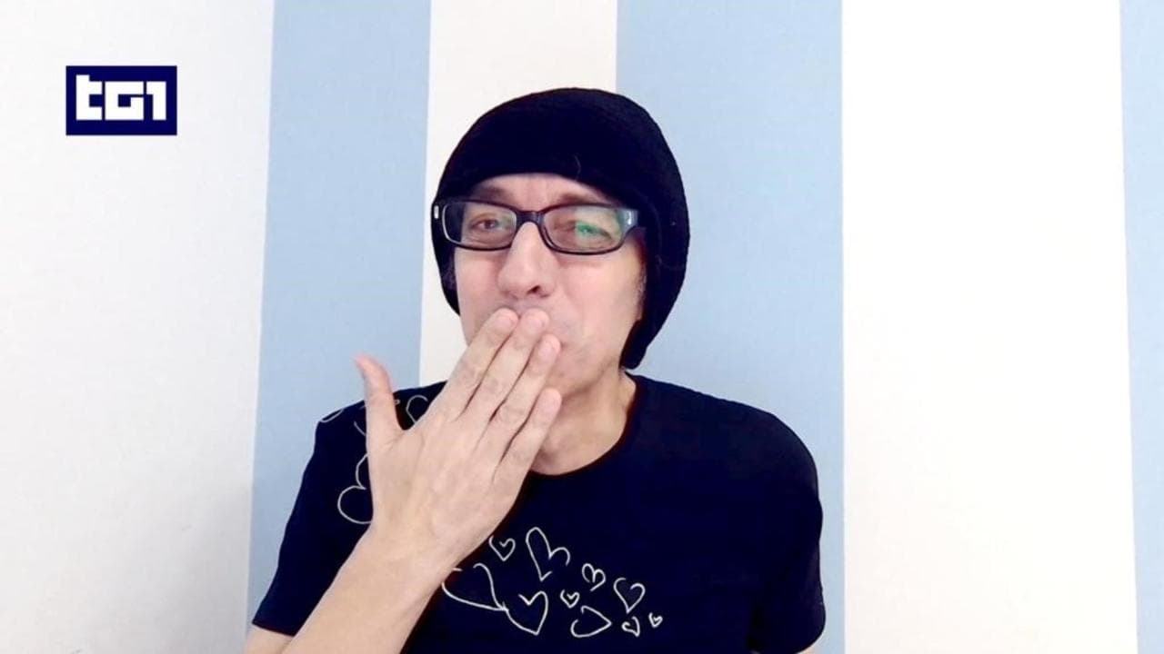 Giovanni Allevi nel videomessaggio andato in onda al Tg1
