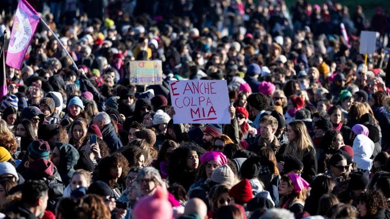 Il corteo del 25 novembre a Roma
