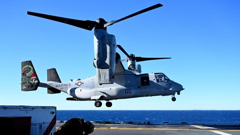 Giappone, un aereo militare Usa cade in mare: otto persone a bordo
