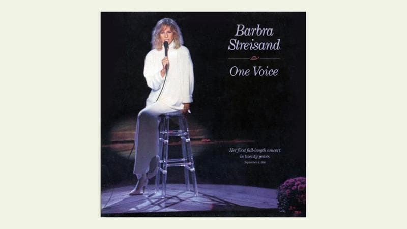 La copertina dell&rsquo;album One Voice (1987) di Barbra Streisand con What Kind of Fool
