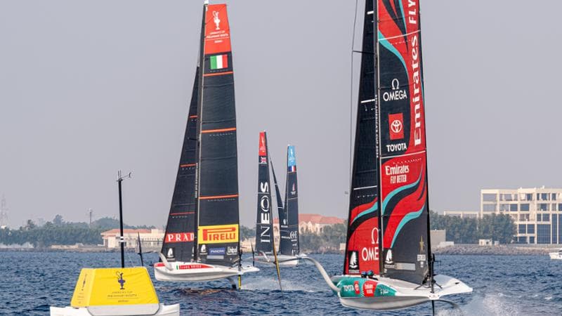 Luna Rossa durante le regate a Gedda
