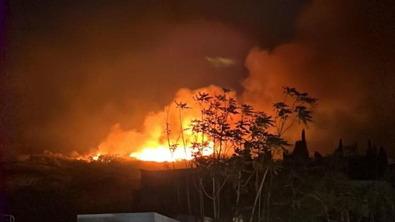 L'incendio che a maggio dello scorso anno devast&ograve; l'isola di Stromboli
