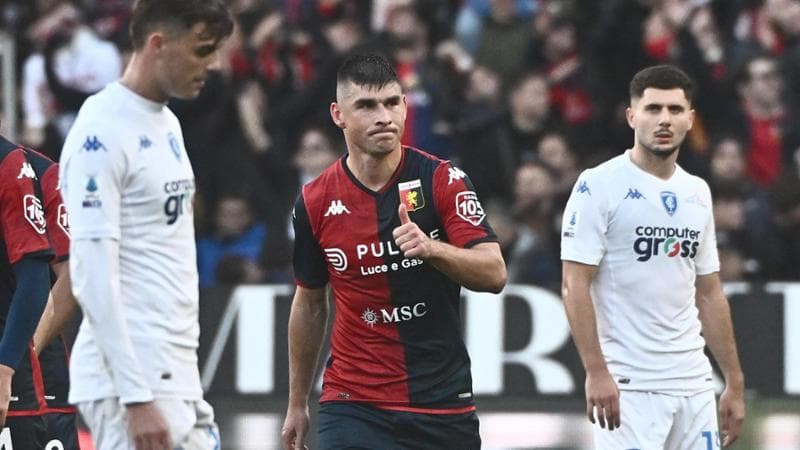 Malinovskyi esulta dopo il gol
