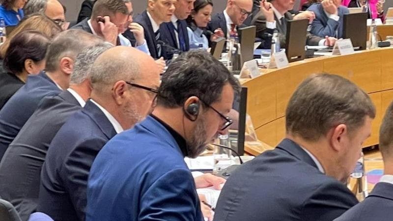 Matteo Salvini a Bruxelles per il Consiglio Trasporti
