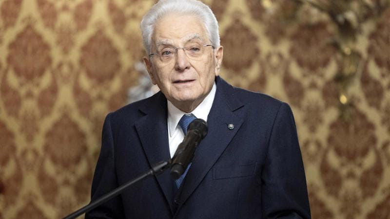 Il presidente della Repubblica Sergio Mattarella
