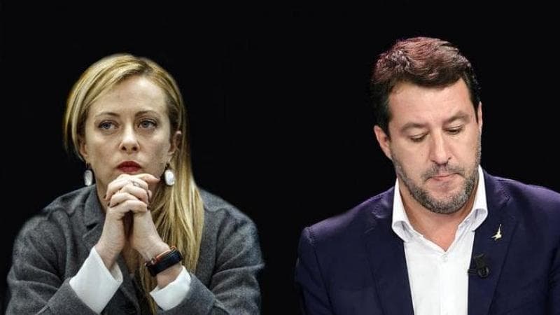 Giorgia Meloni e Matteo Salvini
