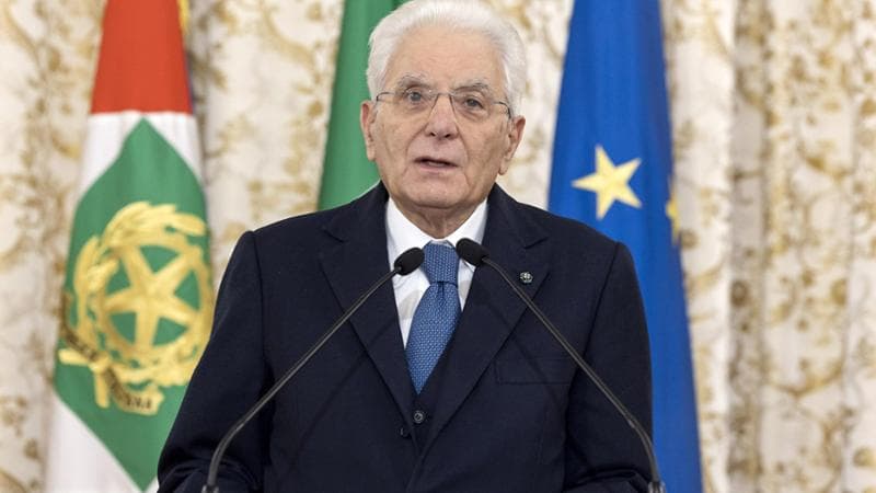 Il presidente della Repubblica Sergio Mattarella
