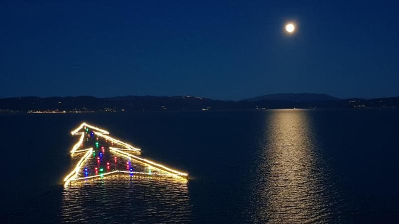 Albero di Natale a Castiglione del Lago, Perugia
