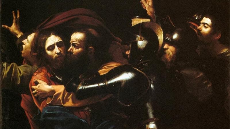Caravaggio, La cattura di Cristo (1602)
