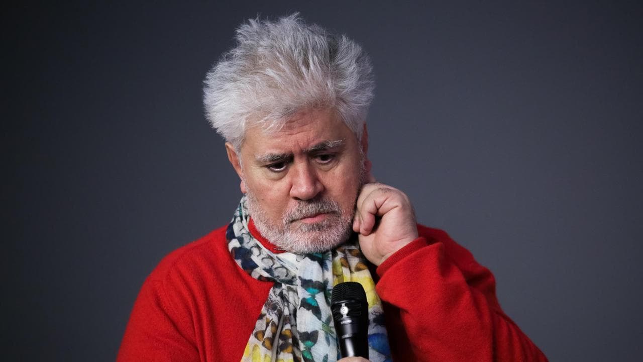 NEW YORK, NY - DECEMBER 02:  Director  Pedro Almodovar discusses his latest film "Julieta" at Apple Store Soho on December 2, 2016 in New York City.  (Photo by Brent N. Clarke/WireImage)