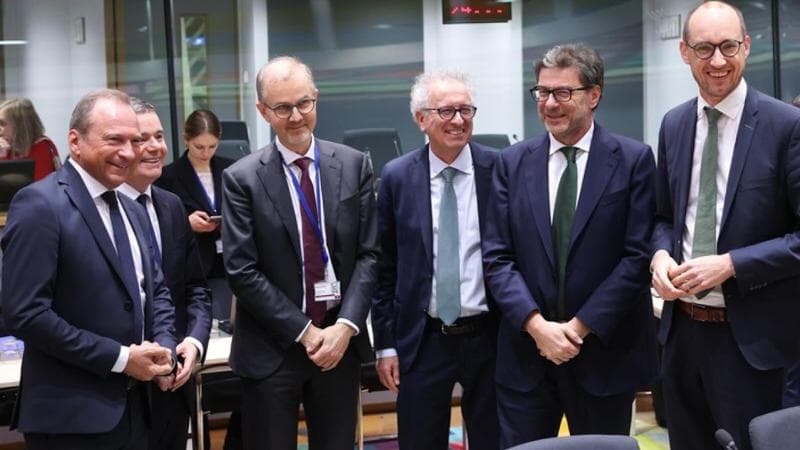 Il ministro Giorgetti alla riunione dell'Eurogruppo a Bruxelles

