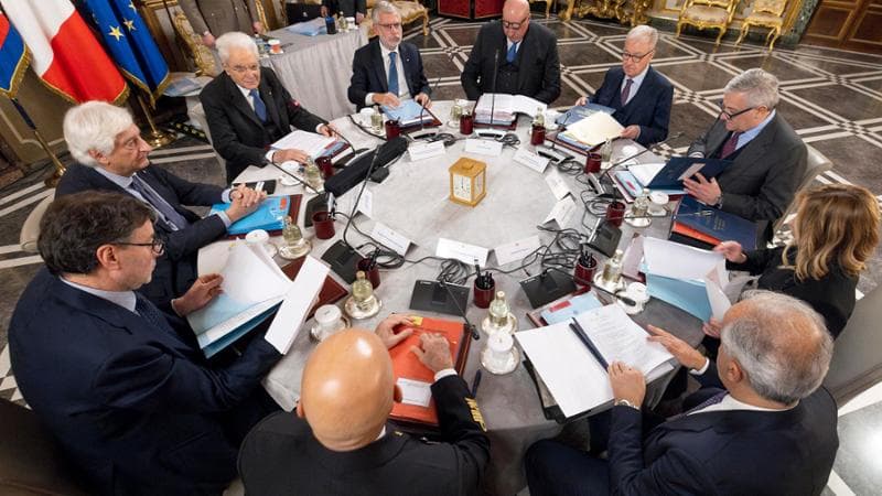 La riunione del Consigli supremo di difesa
