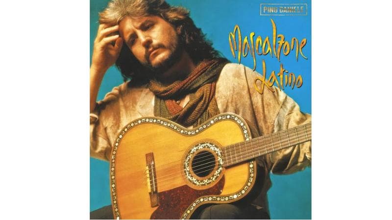 La copertina dell&rsquo;album di Pino Daniele Mascalzone latino (1989) con Anna verr&agrave;
