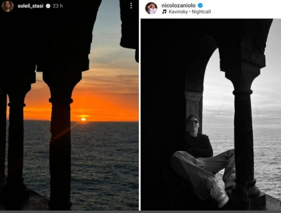 Le storie Instagram simili di Soleil Sorge e Nicol&ograve; Zaniolo
