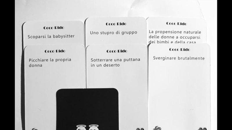 Frasi sessiste e violente sulle carte da gioco, lanciato l’appello per rimuovere dal commercio ‘Cocorido’