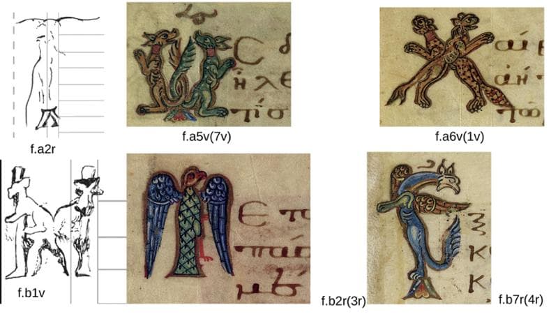 Particolari dei capolettera del documento
