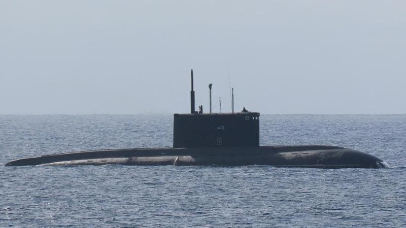 Il sottomarino russo fotografato dalla Marina portoghese
