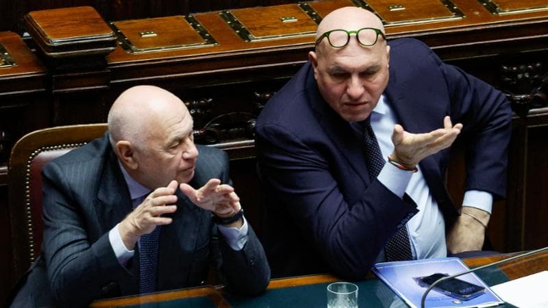 l ministro della Difesa, Guido Crosetto, e il ministro della Giustizia, Carlo Nordio
