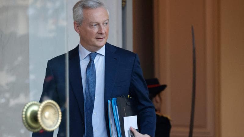 Il ministro francese dell'Economia,&nbsp;Bruno Le Maire
