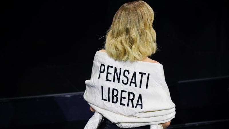 L'influencer e imprenditrice italiana Chiara Ferragni al 73esimo festival di Sanremo

