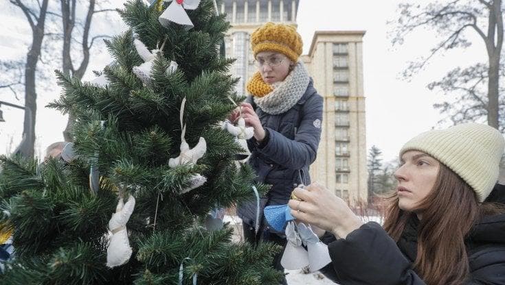 Albero di Natale a Kiev, Ucraina
