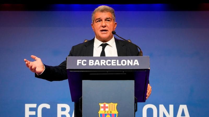 Il presidente del Barcellona Joan&nbsp;Laporta
