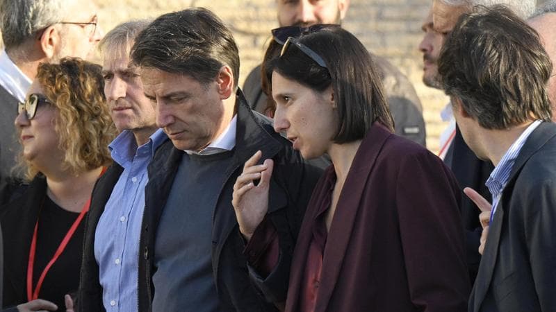 Giuseppe Conte ed Elly Schlein in una foto d'archivio
