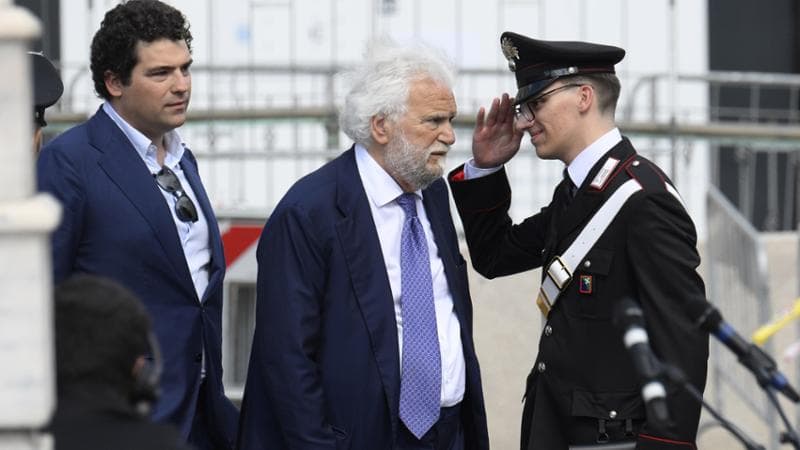 Denis Verdini insieme al figlio Tommaso
