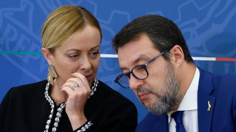 Giorgia Meloni e Matteo Salvini
