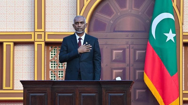 Il neopresidente madiviano Mohamed Muizzu
