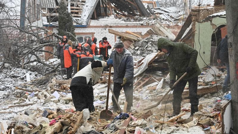 Dopo gli attacchi russi a Zmiiv, nella regione di Kharkiv
