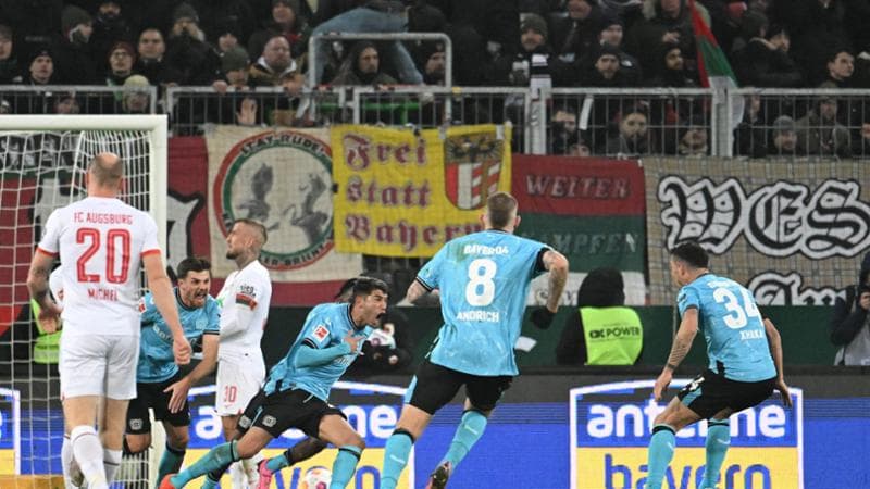 Palacios realizza il gol della vittoria del Bayer Leverkusen
