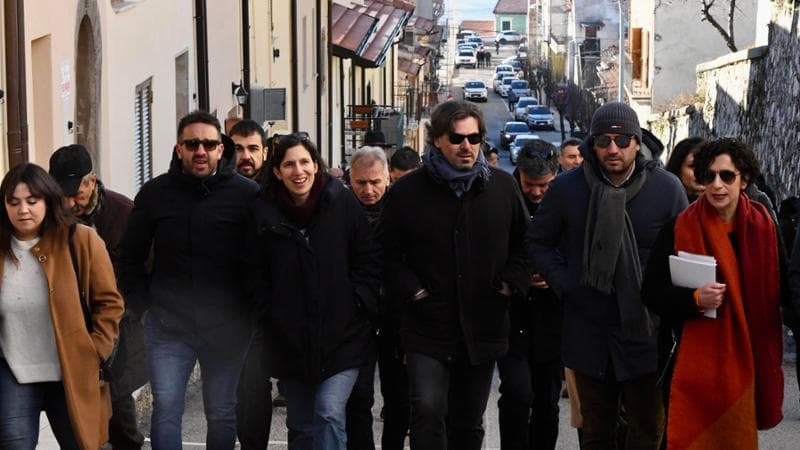 La segretaria del Pd Elly Schlein in Abruzzo
