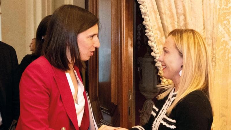 Elly Schlein e Giorgia Meloni
